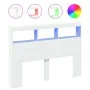 Bettkopfteil mit weißer LED 140x17x102 cm von vidaXL, Kopf- und Fußteile - Ref: Foro24-839196, Preis: 93,11 €, Rabatt: %