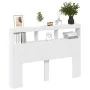 Bettkopfteil mit weißer LED 140x17x102 cm von vidaXL, Kopf- und Fußteile - Ref: Foro24-839196, Preis: 93,11 €, Rabatt: %