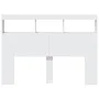 Bettkopfteil mit weißer LED 140x17x102 cm von vidaXL, Kopf- und Fußteile - Ref: Foro24-839196, Preis: 93,11 €, Rabatt: %