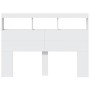 Cabecero de cama con LED blanco 140x17x102 cm de vidaXL, Cabeceros y pies de cama - Ref: Foro24-839196, Precio: 87,70 €, Desc...