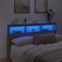 Cabecero de cama con LED roble Sonoma 180x17x102 cm de vidaXL, Cabeceros y pies de cama - Ref: Foro24-839212, Precio: 116,87 ...