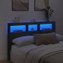Cabecero de cama con LED negro 160x17x102 cm de vidaXL, Cabeceros y pies de cama - Ref: Foro24-839204, Precio: 100,45 €, Desc...