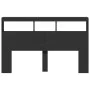 Cabecero de cama con LED negro 160x17x102 cm de vidaXL, Cabeceros y pies de cama - Ref: Foro24-839204, Precio: 98,69 €, Descu...