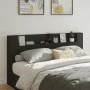 Cabecero de cama con LED negro 200x16,5x103,5 cm de vidaXL, Cabeceros y pies de cama - Ref: Foro24-839267, Precio: 92,70 €, D...