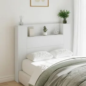 Bettkopfteil mit weißem LED-Licht 120x16,5x103,5 cm von vidaXL, Kopf- und Fußteile - Ref: Foro24-839238, Preis: 87,94 €, Raba...