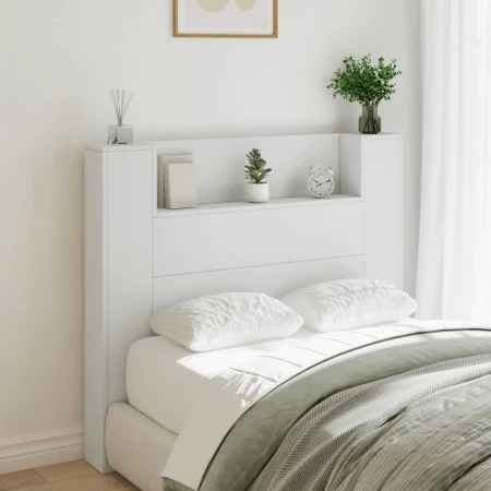 Bettkopfteil mit weißem LED-Licht 120x16,5x103,5 cm von vidaXL, Kopf- und Fußteile - Ref: Foro24-839238, Preis: 87,94 €, Raba...