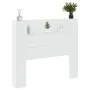Cabecero de cama con luz LED blanco 120x16,5x103,5 cm de vidaXL, Cabeceros y pies de cama - Ref: Foro24-839238, Precio: 87,94...