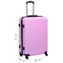 Maleta rígida con ruedas ABS rosa de vidaXL, Maletas - Ref: Foro24-92424, Precio: 90,85 €, Descuento: %