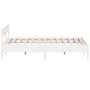 Estructura cama cabecero madera maciza pino blanco 180x200 cm de vidaXL, Camas y somieres - Ref: Foro24-3216213, Precio: 202,...