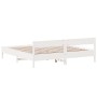 Estructura cama cabecero madera maciza pino blanco 180x200 cm de vidaXL, Camas y somieres - Ref: Foro24-3216213, Precio: 202,...