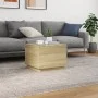 Coffee table with LED lights Sonoma oak 50x50x40 cm by vidaXL, Coffee table - Ref: Foro24-839870, Price: 47,47 €, Discount: %
