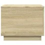 Coffee table with LED lights Sonoma oak 50x50x40 cm by vidaXL, Coffee table - Ref: Foro24-839870, Price: 47,47 €, Discount: %
