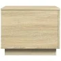 Coffee table with LED lights Sonoma oak 50x50x40 cm by vidaXL, Coffee table - Ref: Foro24-839870, Price: 47,47 €, Discount: %