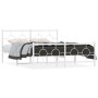 Estructura cama metal con cabecero y estribo blanco 160x200 cm de vidaXL, Camas y somieres - Ref: Foro24-376296, Precio: 117,...