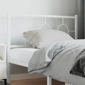 White metal headboard 107 cm by vidaXL, Headboards and footboards - Ref: Foro24-376305, Price: 35,43 €, Discount: %