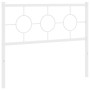 Cabecero de metal blanco 107 cm de vidaXL, Cabeceros y pies de cama - Ref: Foro24-376305, Precio: 35,83 €, Descuento: %