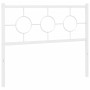 Cabecero de metal blanco 107 cm de vidaXL, Cabeceros y pies de cama - Ref: Foro24-376305, Precio: 35,83 €, Descuento: %