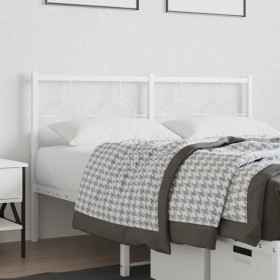 Cabecero de metal blanco 135 cm de vidaXL, Cabeceros y pies de cama - Ref: Foro24-376307, Precio: 40,69 €, Descuento: %