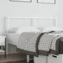 White metal headboard 135 cm by vidaXL, Headboards and footboards - Ref: Foro24-376307, Price: 40,18 €, Discount: %