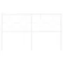 White metal headboard 135 cm by vidaXL, Headboards and footboards - Ref: Foro24-376307, Price: 40,18 €, Discount: %