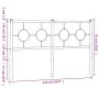 White metal headboard 135 cm by vidaXL, Headboards and footboards - Ref: Foro24-376307, Price: 40,18 €, Discount: %