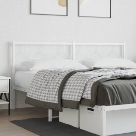 Cabecero de metal blanco 180 cm de vidaXL, Cabeceros y pies de cama - Ref: Foro24-376311, Precio: 43,26 €, Descuento: %