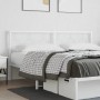 Cabecero de metal blanco 180 cm de vidaXL, Cabeceros y pies de cama - Ref: Foro24-376311, Precio: 43,26 €, Descuento: %