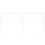 Cabecero de metal blanco 180 cm de vidaXL, Cabeceros y pies de cama - Ref: Foro24-376311, Precio: 42,73 €, Descuento: %
