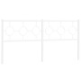 Cabecero de metal blanco 180 cm de vidaXL, Cabeceros y pies de cama - Ref: Foro24-376311, Precio: 43,26 €, Descuento: %