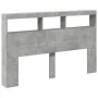 Bettkopfteil in Betongrau mit LED-Licht, 160 x 17 x 102 cm von vidaXL, Kopf- und Fußteile - Ref: Foro24-839206, Preis: 91,15 ...