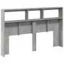 Bettkopfteil in Betongrau mit LED-Licht, 160 x 17 x 102 cm von vidaXL, Kopf- und Fußteile - Ref: Foro24-839206, Preis: 91,15 ...