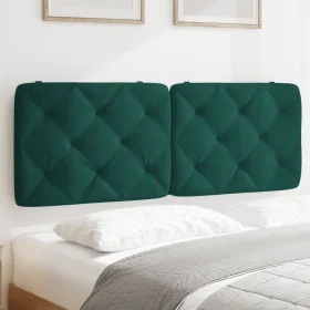 Dark green velvet padded bed headboard 120 cm by vidaXL, Headboards and footboards - Ref: Foro24-374723, Price: 60,71 €, Disc...