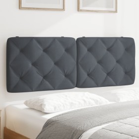 Cabecero de cama acolchado terciopelo gris oscuro 140 cm de vidaXL, Cabeceros y pies de cama - Ref: Foro24-374728, Precio: 54...