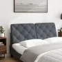Dunkelgraues, samtgepolstertes Kopfteil 140 cm von vidaXL, Kopf- und Fußteile - Ref: Foro24-374728, Preis: 58,56 €, Rabatt: %