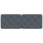Cabecero de cama acolchado terciopelo gris oscuro 140 cm de vidaXL, Cabeceros y pies de cama - Ref: Foro24-374728, Precio: 54...
