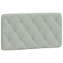 Cabecero de cama acolchado terciopelo gris claro 100 cm de vidaXL, Cabeceros y pies de cama - Ref: Foro24-374714, Precio: 39,...