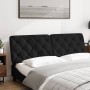 Cabecero de cama acolchado terciopelo negro 160 cm de vidaXL, Cabeceros y pies de cama - Ref: Foro24-374735, Precio: 70,54 €,...