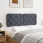 Cabecero de cama acolchado terciopelo gris oscuro 120 cm de vidaXL, Cabeceros y pies de cama - Ref: Foro24-374721, Precio: 57...