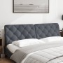 Cabecero de cama acolchado terciopelo gris oscuro 180 cm de vidaXL, Cabeceros y pies de cama - Ref: Foro24-374740, Precio: 86...
