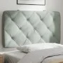 Light gray velvet padded headboard 80 cm by vidaXL, Headboards and footboards - Ref: Foro24-374702, Price: 43,15 €, Discount: %