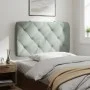 Light gray velvet padded headboard 80 cm by vidaXL, Headboards and footboards - Ref: Foro24-374702, Price: 43,15 €, Discount: %