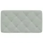 Light gray velvet padded headboard 80 cm by vidaXL, Headboards and footboards - Ref: Foro24-374702, Price: 43,15 €, Discount: %