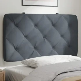 Cabecero de cama acolchado terciopelo gris oscuro 90 cm de vidaXL, Cabeceros y pies de cama - Ref: Foro24-374709, Precio: 39,...