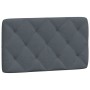 Cabecero de cama acolchado terciopelo gris oscuro 90 cm de vidaXL, Cabeceros y pies de cama - Ref: Foro24-374709, Precio: 37,...