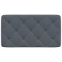 Cabecero de cama acolchado terciopelo gris oscuro 90 cm de vidaXL, Cabeceros y pies de cama - Ref: Foro24-374709, Precio: 37,...