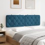 Cabecero de cama acolchado terciopelo azul 160 cm de vidaXL, Cabeceros y pies de cama - Ref: Foro24-374737, Precio: 80,10 €, ...
