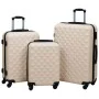 Juego de maletas rígidas con ruedas 3 piezas ABS dorado de vidaXL, Maletas - Ref: Foro24-92416, Precio: 136,65 €, Descuento: %