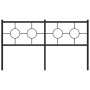 Cabecero de metal negro 160 cm de vidaXL, Cabeceros y pies de cama - Ref: Foro24-376261, Precio: 45,23 €, Descuento: %