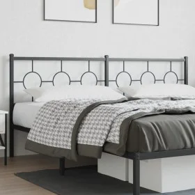 Cabecero de metal negro 193 cm de vidaXL, Cabeceros y pies de cama - Ref: Foro24-376263, Precio: 48,42 €, Descuento: %