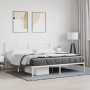 Estructura de cama de metal con cabecero blanco 183x213 cm de vidaXL, Camas y somieres - Ref: Foro24-376280, Precio: 110,88 €...